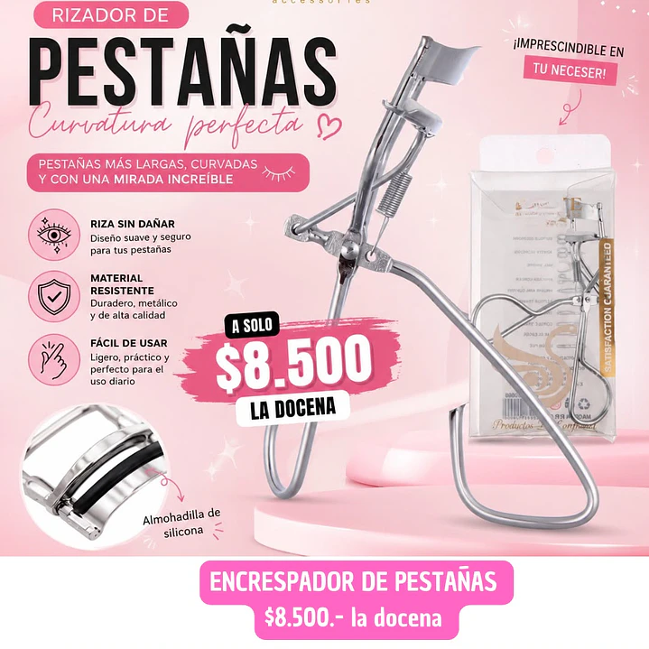 ENCRESPADOR RIZADOR DE PESTAÑAS (DOCENA) 1