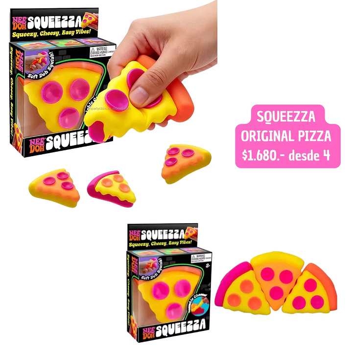 SQUISHY PIZZA (4 UNID) 1