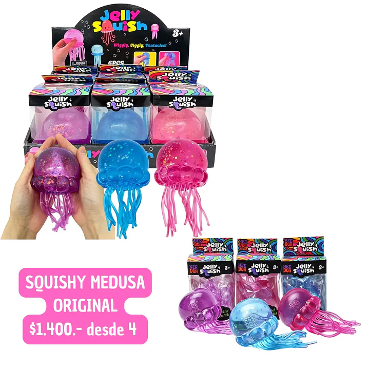 SQUISHY MEDUSA  (4 UNID) 1