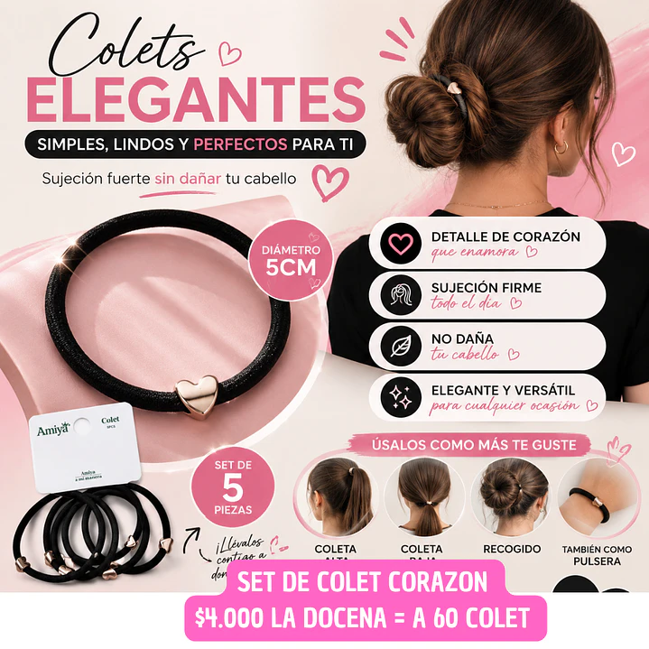 SET DE COLET CORAZON (DOCENA) 1