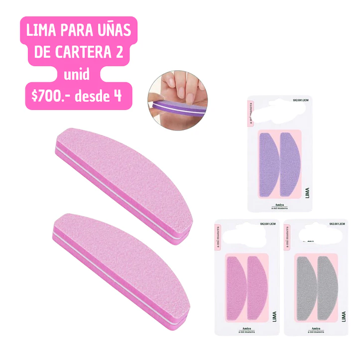 LIMAS PARA UÑAS DE CARTERA 2UNID (4PACKS) 1