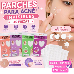 PARCHE ANTIGRANITOS INSIVIBLE 40 PIEZAS FORMAS (5UNID)