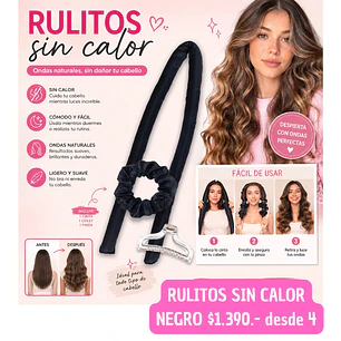 RULITOS SIN CALOR ANIMAL PRINT (4 UNID)