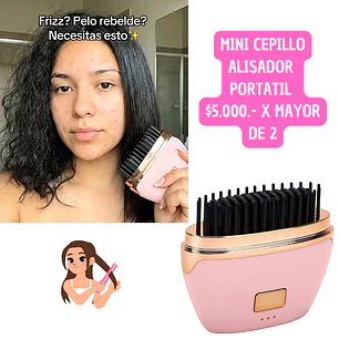 MINI CEPILLO ALISADOR PORTATIL VIRAL (2 UNID)