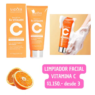 LIMPIADOR FACIAL VITAMINA C (3UNID)