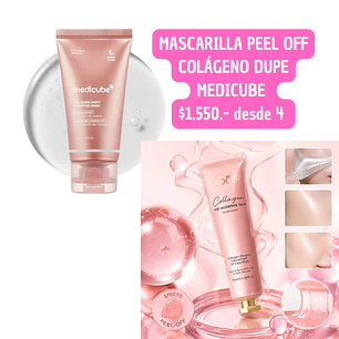 MASCARILLA FACIAL PELL OFF COLAGENO (4UNID)