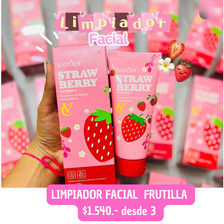 LIMPIADOR FACIAL FRUTILLA (4UNID) 1