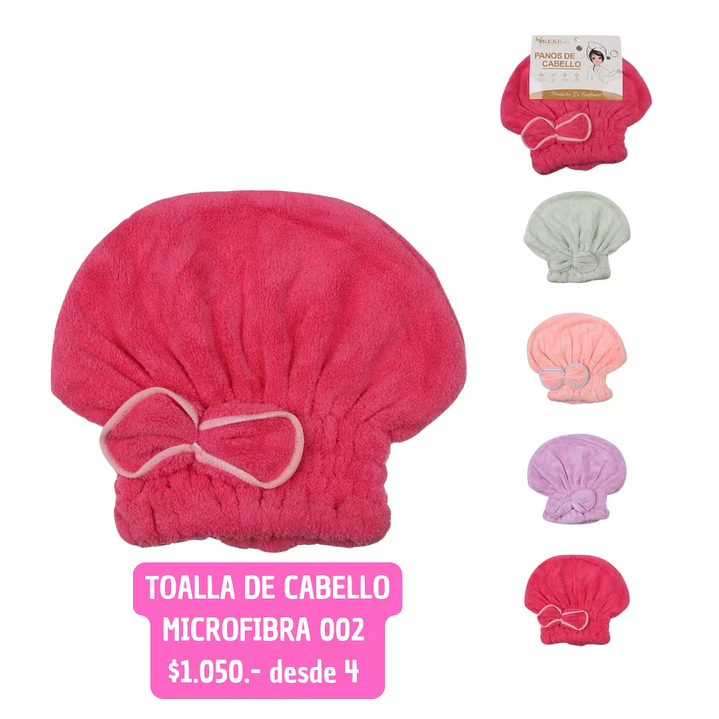 TOALLA DE CABELLO MICOFIBRA 002 (4UNID) 1