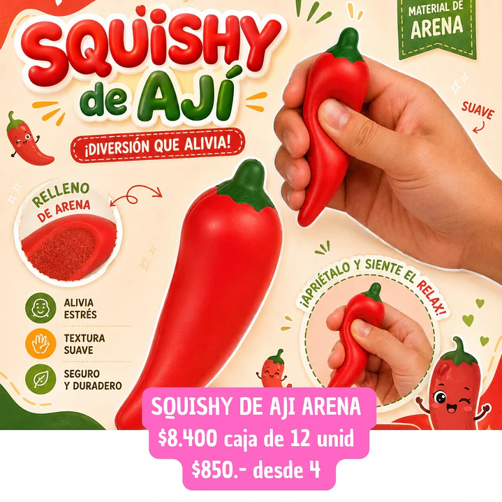 SQUISHY DE AJI ARENA  (4UNID) 1