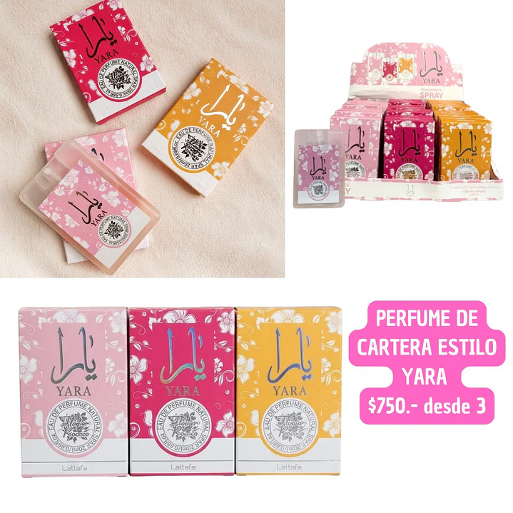 PERFUME DE CARTERA ESTILO YARA  (3UNID) 1