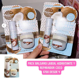 PACK BALSAMO LABIAL COCO (4UNID)