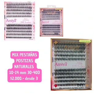 MIX PESTAÑAS POSTIZAS 30-40D (3UNID)