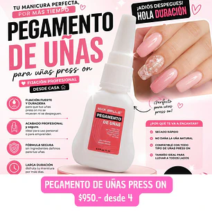 PEGAMENTO DE UÑAS PRESS ON (4UNID)