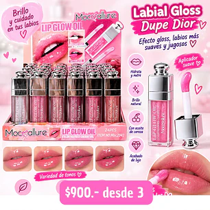 LABIAL GLOSS DUPE DIOR (3UNID)