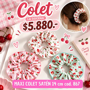 MAXI COLET CEREZA COD.867 (DOCENA)