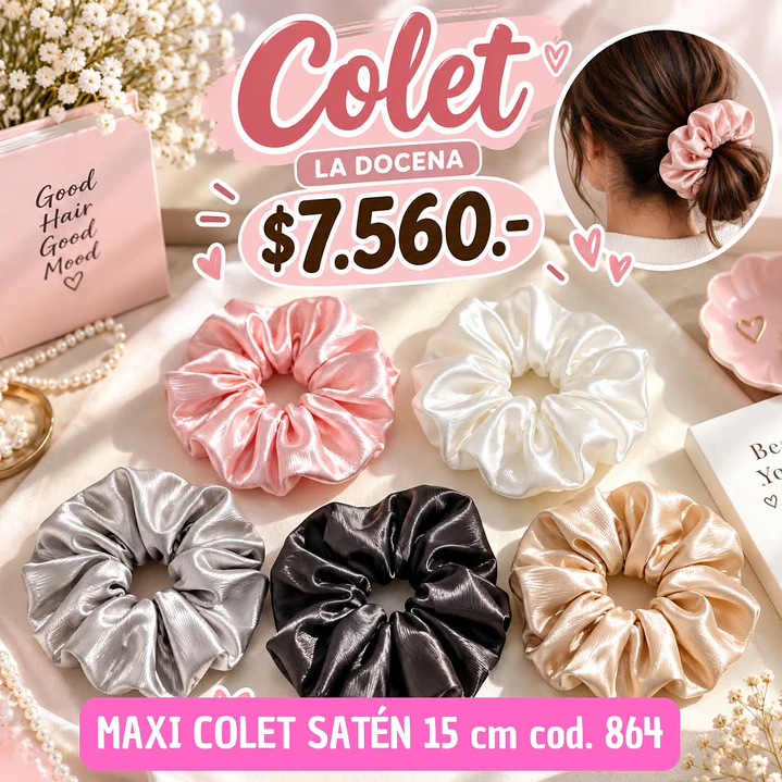 MAXI COLET SATEN COD.864 (DOCENA) 1