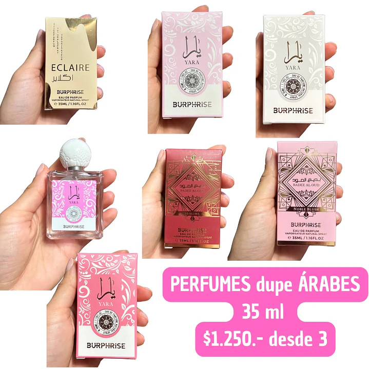 PERFUME DUPE ARABE 35 ML  (3UNID) 1