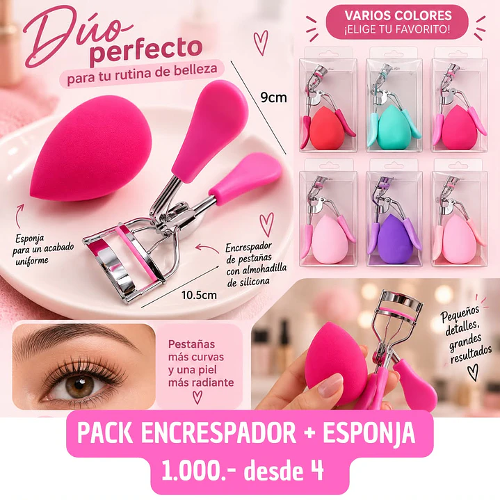PACK ENCRESPADOR + ESPONJA (4UNID) 1