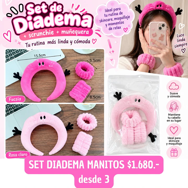 SET DIADEMA MANITOS (3UNID) 1