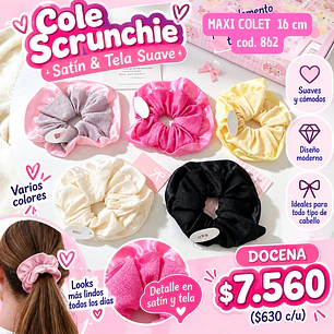 MAXI COLET SATEN+TELA COD.862 16 CM (DOCENA)