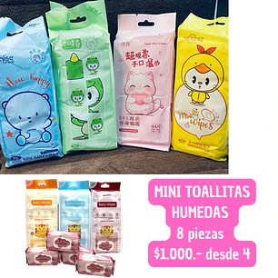 MINI TOALLITAS HUMEDAS (4UNID)