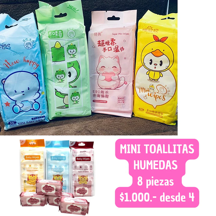 MINI TOALLITAS HUMEDAS (4UNID) 1