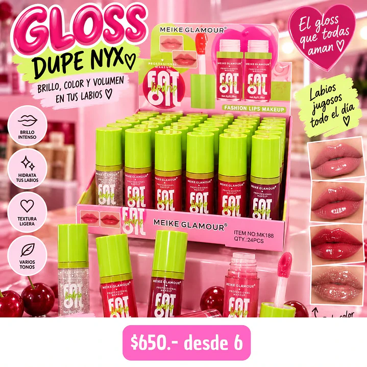 GLOSS DUPE NYX (6UNID) 1