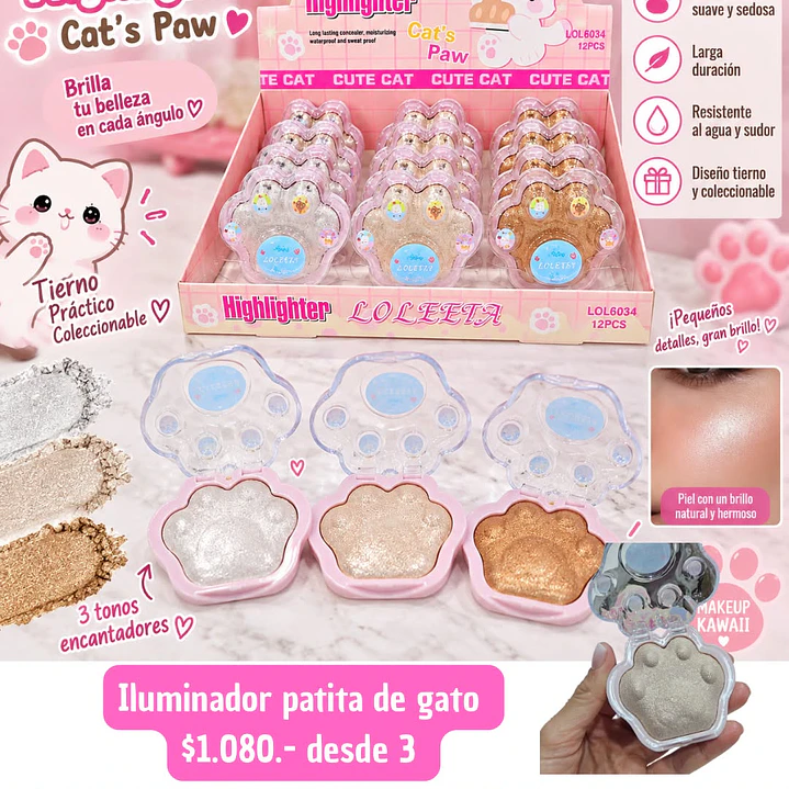 ILUMINADOR PATITA DE GATO (3UNID) 1