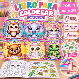 LIBRO PARA COLOREAR COD.293 (4UNID)