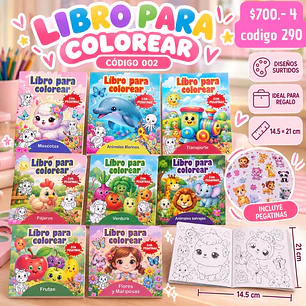 LIBRO PARA COLOREAR COD.290 (4UNID)