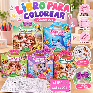 LIBRO PARA COLOREAR COD.291 (4UNID)