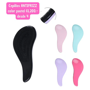 CEPILLO ANTIFRIZZ COLOR PASTEL (4 UNID)