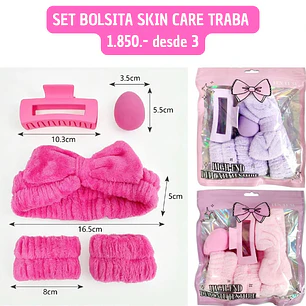 SET BOLSITA SKIN CARE TRABA (3UNID)