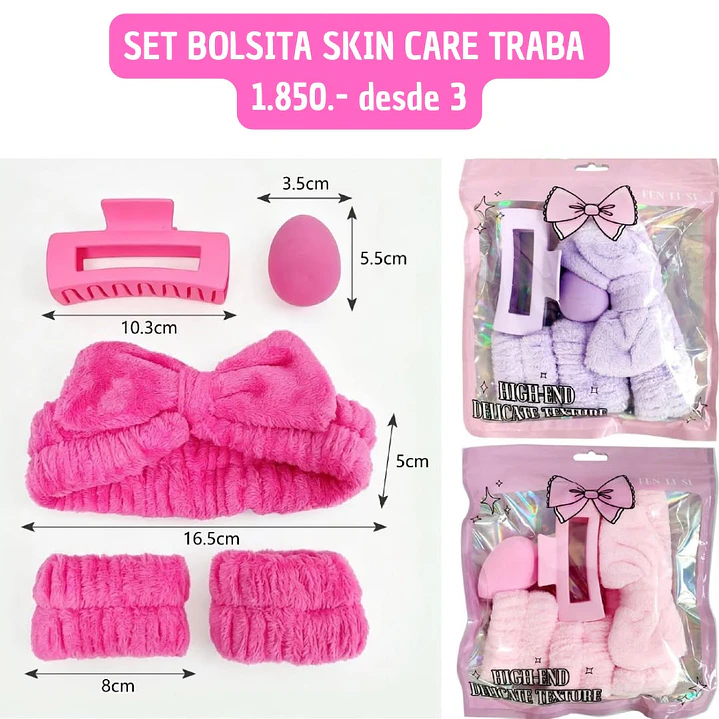 SET BOLSITA SKIN CARE TRABA (3UNID) 1