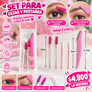 SET PARA CEJAS Y PESTAÑAS (DOCENA)