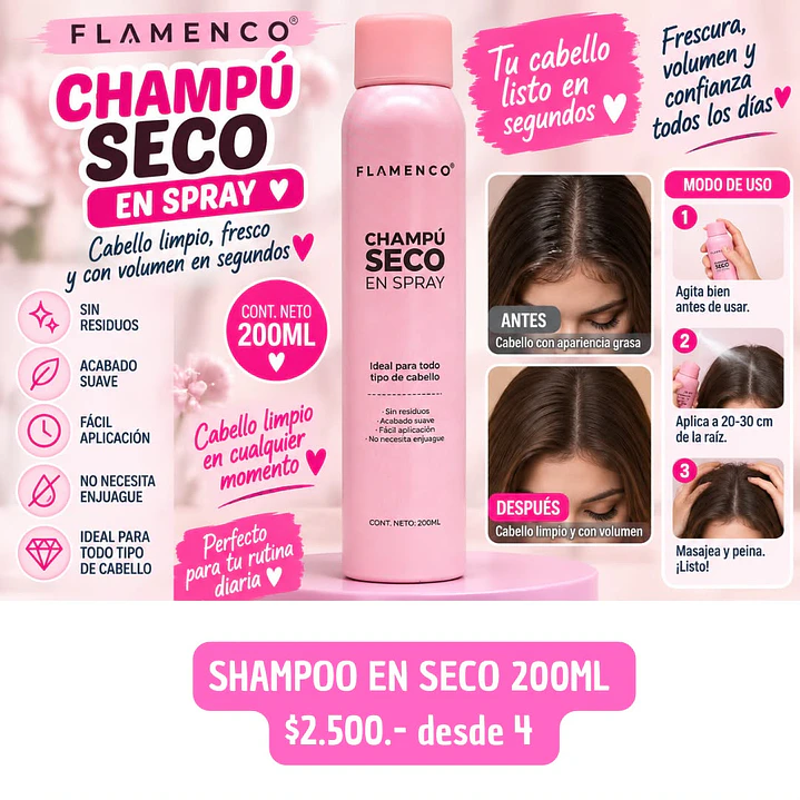 SHAMPOO EN SECO 200 ML(4UNID) 1