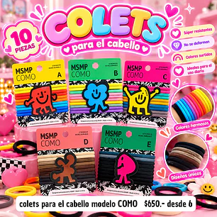 SET DE COLETS 10PCS MODELO 