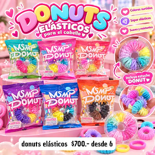 DONUTS ELASTICOS 130PCS MODELO 