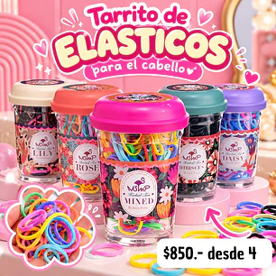 TARRITO ELASTICOS 130PCS  (4UNID)