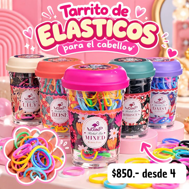 TARRITO ELASTICOS 130PCS  (4UNID) 1