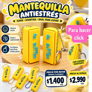 MANTEQUILLA ANTIESTRES CLICKER (3 UNID) 