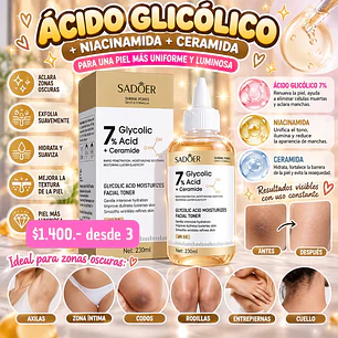 ACIDO GLICOLICO (3UNID)