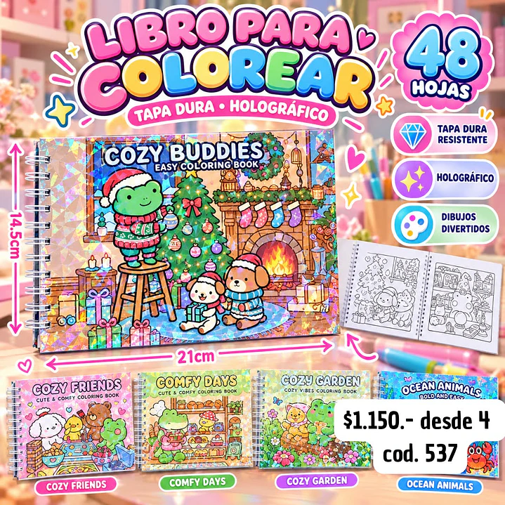 LIBRO PARA COLOREAR COD.537 (4UNID) 1