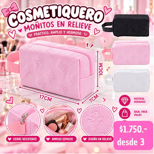 COSMETIQUERO MOÑITO (3UNID)