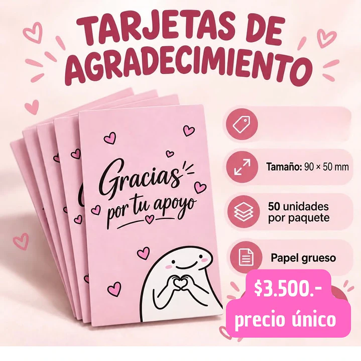 TARJETA DE AGRADECIMIENTO 2.0 (PRECIO UNICO) 1