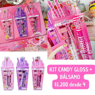KIT LABIALES CANDY (4UNID)