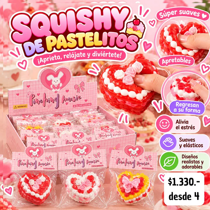 SQUISHY DE TORTA (4UNID) 1