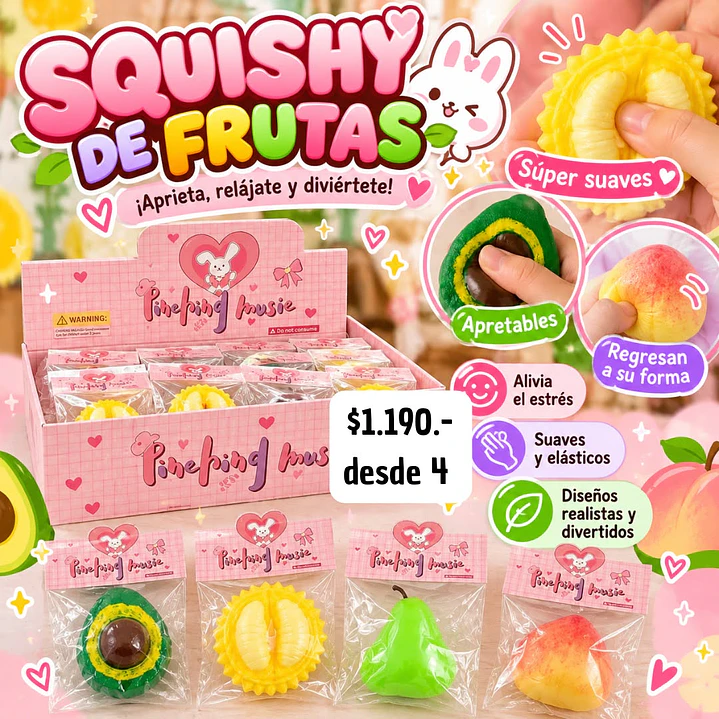 SQUISHY DE FRUTAS 2.0  (4UNID) 1