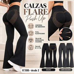 CALZAS FLARE PUSH UP CONTROL ABDOMEN (2 UNID)