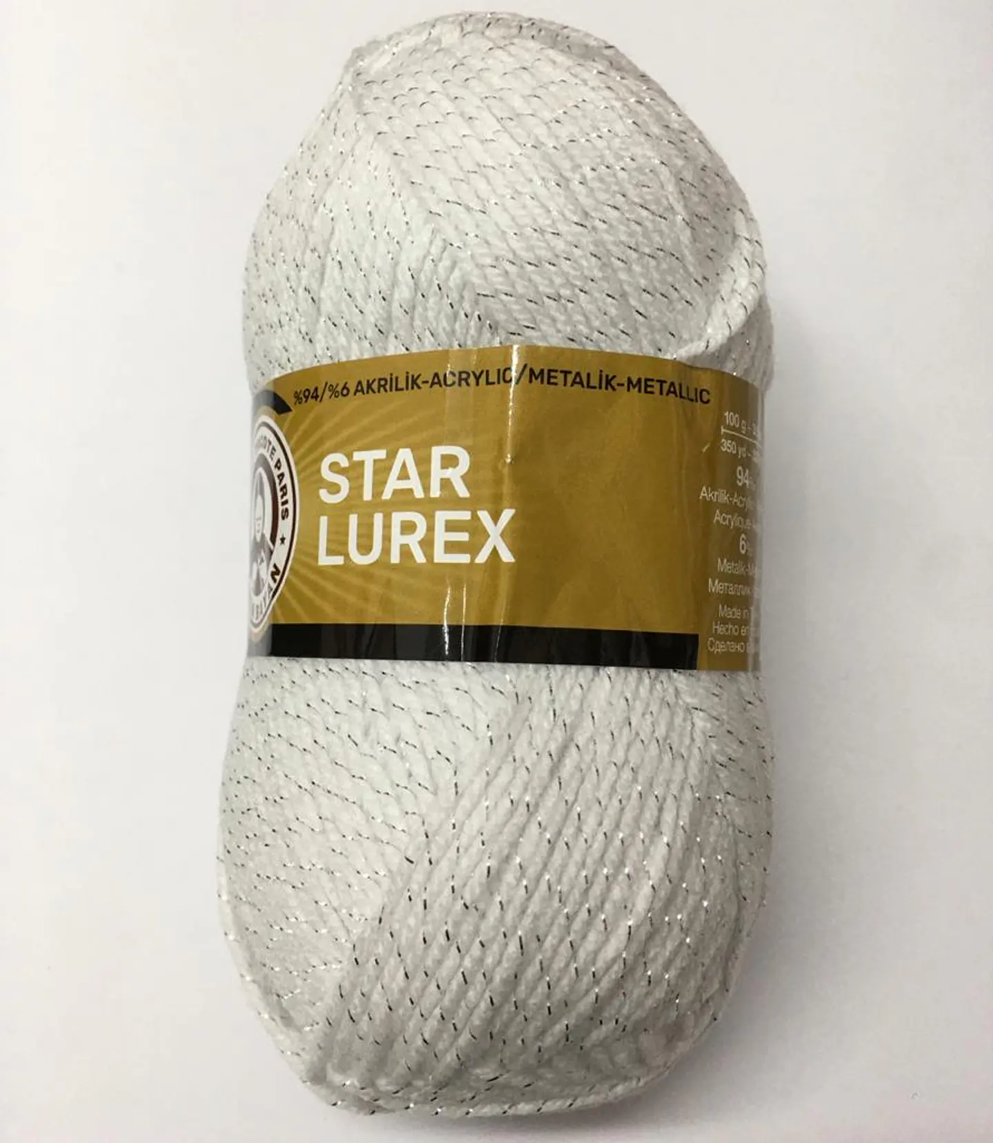 STAR LUREX 000G blanco con lurex plateado 1